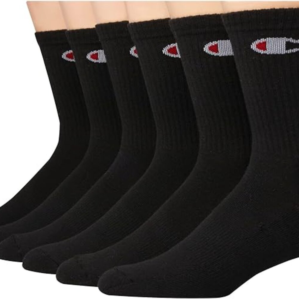 NEW😱😱😱Champion mens Crew Socks – Moisture-wicking Athletic Socks (Size 6-12) - Picture 3 of 7